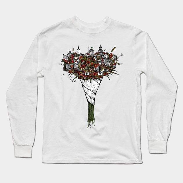 Bouquet Long Sleeve T-Shirt by Gudaiurii